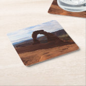 繊細なアーチIアットアーチズナショナルパーク スクエアペーパーコースター (アングル)