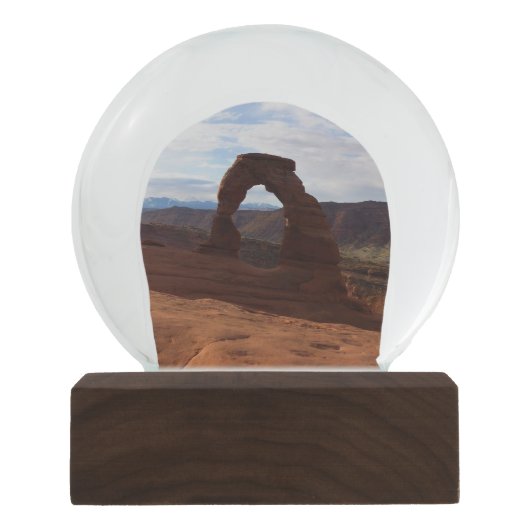 繊細なアーチIアットアーチズナショナルパーク スノーグローブ (正面)