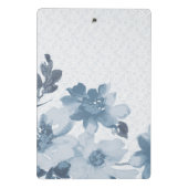 繊細なインディゴ開花 – ソフトエレガンスバイクラリカア ミニクリップボード (裏面)