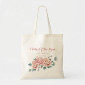 繊細なウェディングマザーの水彩花 トートバッグ (正面)