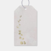 繊細なエレガンスフローラバプテスギフトラベル ギフトタグ (裏面)