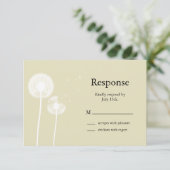 繊細なエレガンスRSVP 出欠カード (スタンド正面)