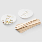 繊細なエレガントフローラ秘密庭園の結婚式 ハンドファン (組立なし)