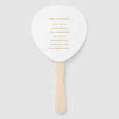 繊細なエレガントフローラ秘密庭園の結婚式 ハンドファン (裏面)