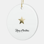 繊細なエレガント輝きのミニマリストを持つゴールデンスター セラミックオーナメント (左)