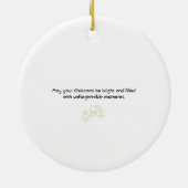 繊細なエレガント輝きのミニマリストを持つゴールデンスター セラミックオーナメント (裏面)