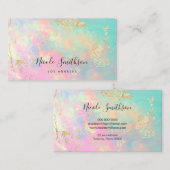 繊細なオパール・ビジネス・カード 名刺 (正面/裏面)