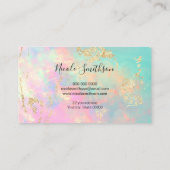 繊細なオパール・ビジネス・カード 名刺 (裏面)