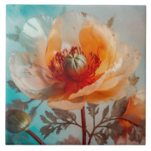 繊細なオレンジ色の花