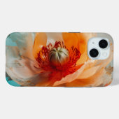 繊細なオレンジ色の花 Case-Mate iPhoneケース (裏面 (横))
