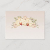 繊細なオーキッドフラワーRSVP エンクロージャーカード (裏面)