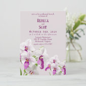 繊細なオーキッドブランチリハーサル 招待状 (スタンド正面)