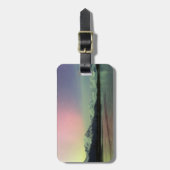 繊細なオーロラ ラゲッジタグ (正面縦)