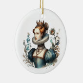 繊細なクイーンインウォータースタイル セラミックオーナメント (右)