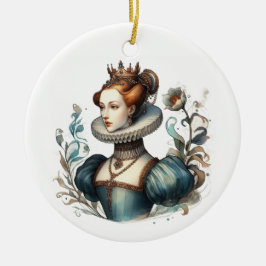 繊細なクイーンインウォータースタイル セラミックオーナメント