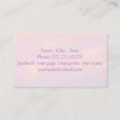 繊細なグラフィックデザイン – ラスター表示の三角形 名刺 (裏面)