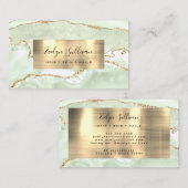 繊細なグリーンゲートの名刺 名刺 (正面/裏面)