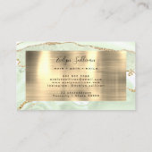 繊細なグリーンゲートの名刺 名刺 (裏面)