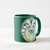 繊細なグレイハウンド  マグカップ (正面右)