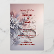 繊細なグレーの花がバラ色に咲く