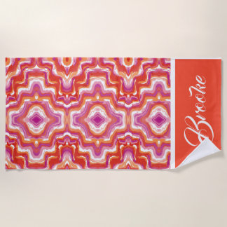 繊細なコミュニティのレズビアンプライドフラグビーチタオル ビーチタオル