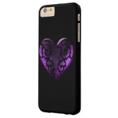 繊細なゴシックパープルハート Case-Mate iPhoneケース (裏面左)