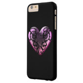 繊細なゴシック ピンクのハート Case-Mate iPhoneケース (裏面左)