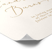 繊細なゴールドとクリーム このキャンドルは記憶に残る ポスター (角)