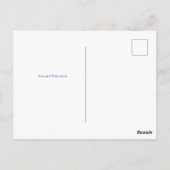 繊細なシノワズリーのウェディングシャワー招待状 ポストカード (裏面)