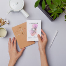 繊細なスイートピーパープルピンクラインアートフローラ