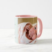 繊細なスクリプト2フォトコラージュ マグカップ (正面右)