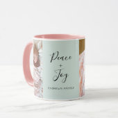 繊細なスクリプト2フォトコラージュ マグカップ (正面左)