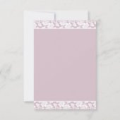 繊細なスターゲイザー・ユリのウェディング・招待状 招待状 (裏面)