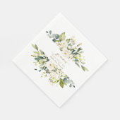 繊細なスペインのアイボリーホワイトフラワーガールボーティゾ スタンダードランチョンナプキン (角)