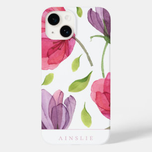 繊細なスミレの花柄 Case-Mate iPhone 14ケース