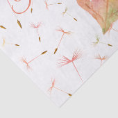 繊細なタンポポと秋の葉 薄葉紙 (詳細)