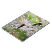 繊細なタンポポ抽象芸術 ノートブック (左側)