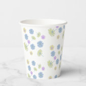 繊細なダイジーの紙コップ（ホットまたはコールドドリンク用） 紙コップ (裏面)