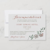 繊細なダスティーローズのウェディングステイカード (正面)