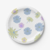 繊細なダリアの紙皿 ペーパープレート (正面)