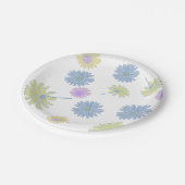 繊細なダリアの紙皿 ペーパープレート (アングル)