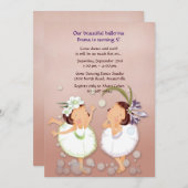 繊細なダンサーの招待状 招待状 (正面/裏面)