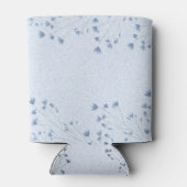 繊細なダークブルーの野お洒落花 缶クーラー (裏面)