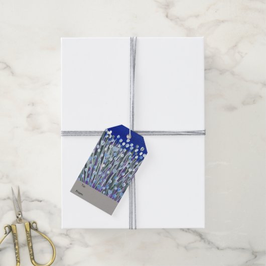 繊細なチャーム ギフトタグ (より糸付き)