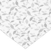 繊細なテクスチャグレーフローラ布テーブルランナー ショートテーブルランナー (コーナー)