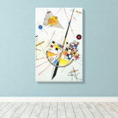 繊細なテンションbyワシリー・カンディンスキー キャンバスプリント (インサイチュ (ウッドフロア))