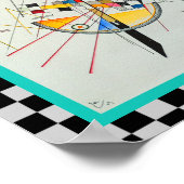 繊細なテンションbyワシリー・カンディンスキー ポスター (角)