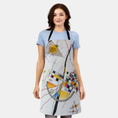 繊細なテンションNo.85，ワッシリーカンディンスキー エプロン (着用した状態)