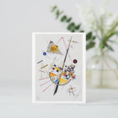 繊細なテンションNo.85,ワッシリーカンディンスキー ポストカード (スタンド正面)