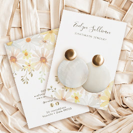 繊細なデイジーイヤリングディスプレイカード